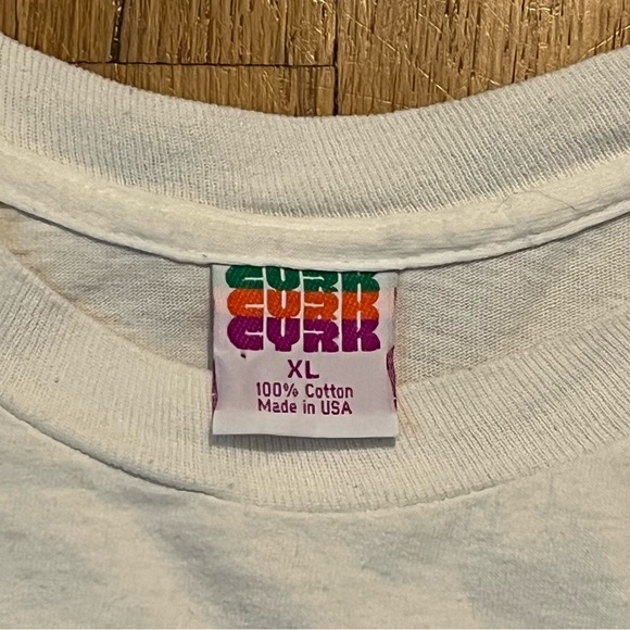 Vintage Surfin Surfari T Shirt XL White CYRK 80s Single Stitch Made in USA - Picture 4 of 7
